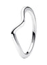 Ring Polierte Welle Silber