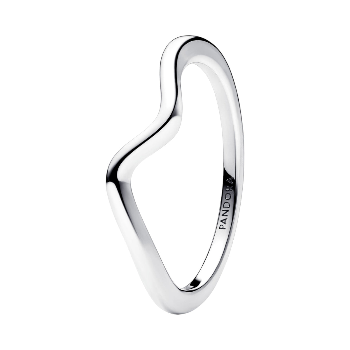 Ring Polierte Welle Silber