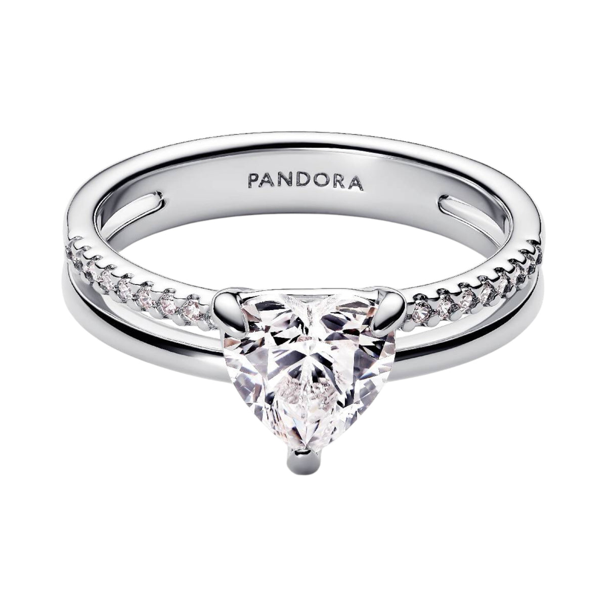 TIMELESS Ring Herz doppeltes Band