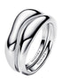 ESSENCE Ring organisch stapelbar Silber