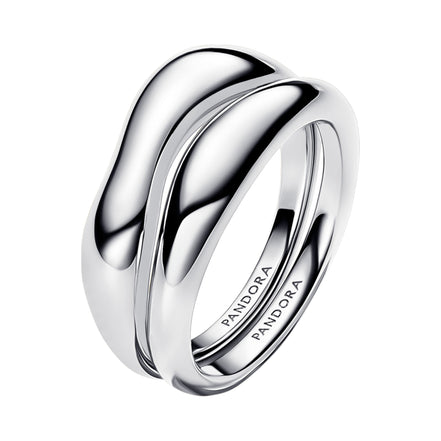 ESSENCE Ring organisch stapelbar Silber
