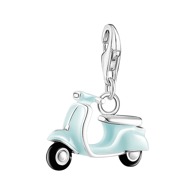 Charm-Anhänger Motorroller Türkis
