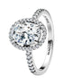 TIMELESS Ring funkelndes Oval silber