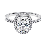 TIMELESS Ring funkelndes Oval silber