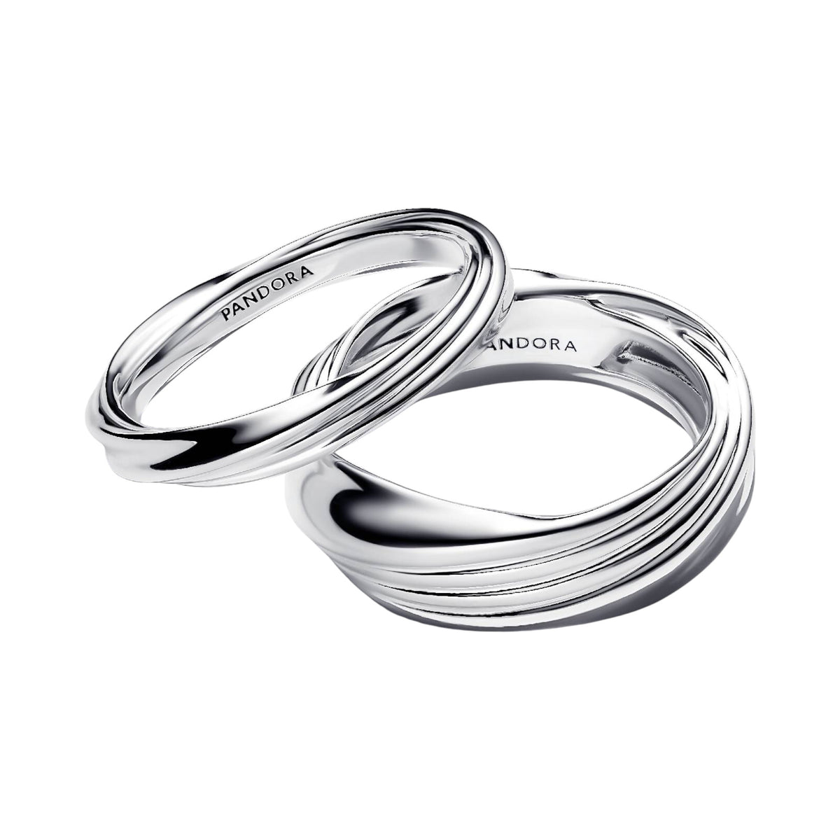 ESSENCE Doppelring stapelbar gedreht