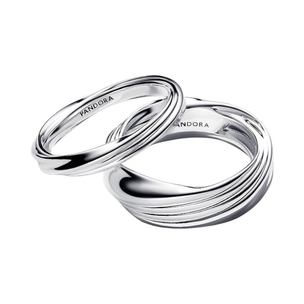 ESSENCE Doppelring stapelbar gedreht
