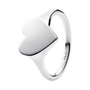 Moments Ring Herz Gravurplatte silber