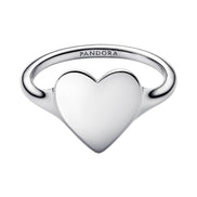 Moments Ring Herz Gravurplatte silber