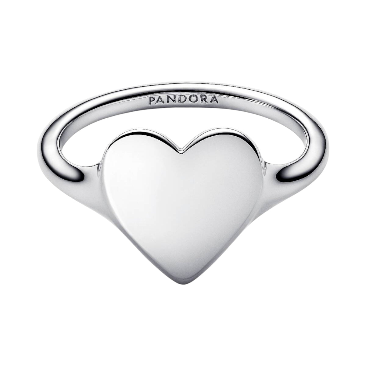 Moments Ring Herz Gravurplatte silber