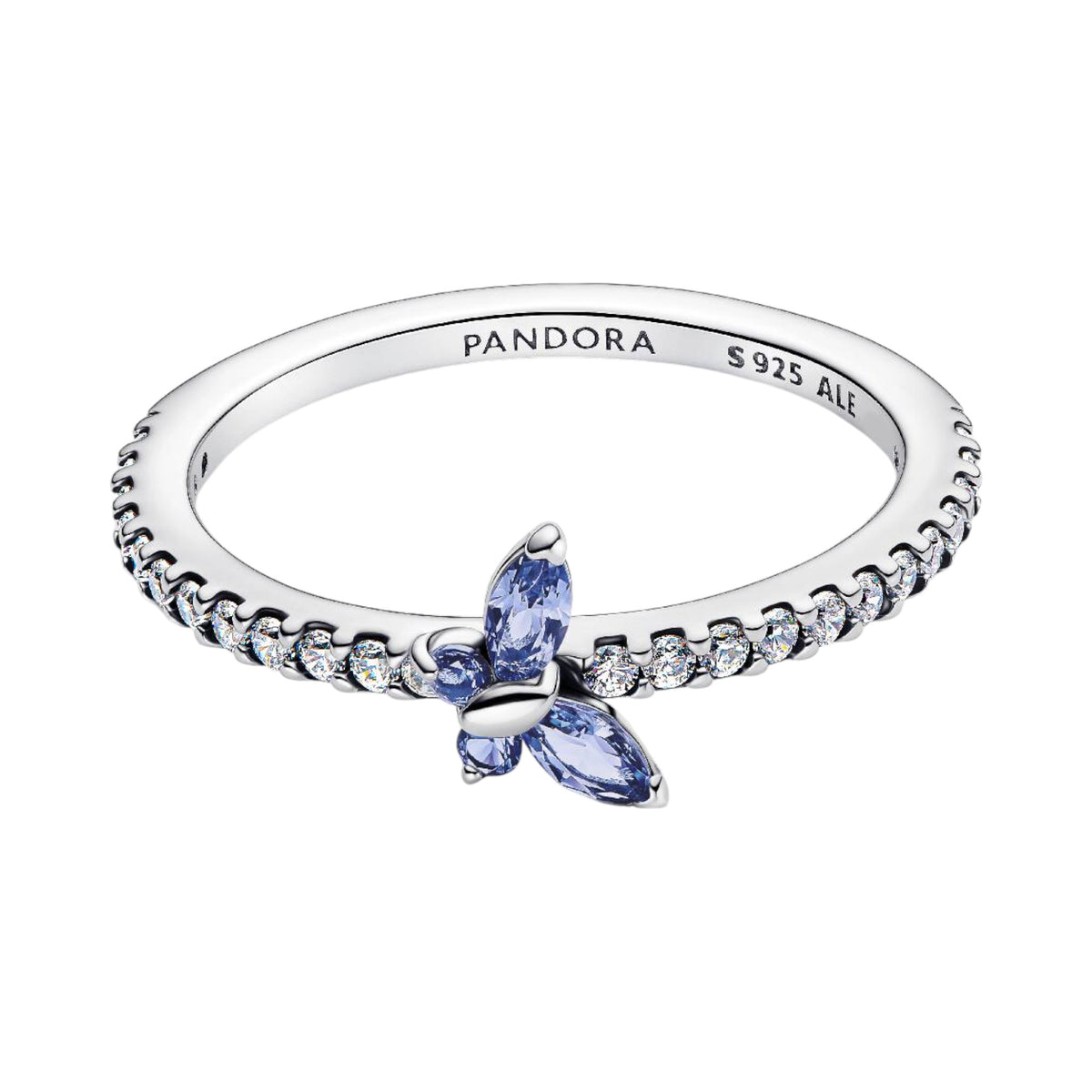 TIMELESS Ring Schmetterling silberfarben blau