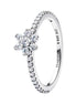 TIMELESS Ring Blume silberfarben