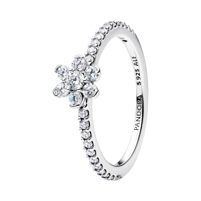 TIMELESS Ring Blume silberfarben