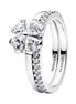 TIMELESS Ring Kleeblatt silberfarben