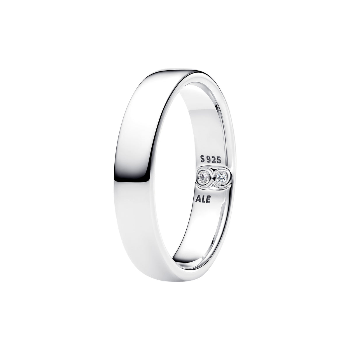 Gravierbarer Ring mit Zirkonia