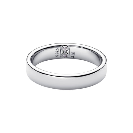 Gravierbarer Ring mit Zirkonia