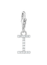 Charm-Anhänger Buchstabe I Silber