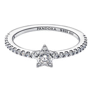 Ring mit Stern-Detail aus Zirkonia