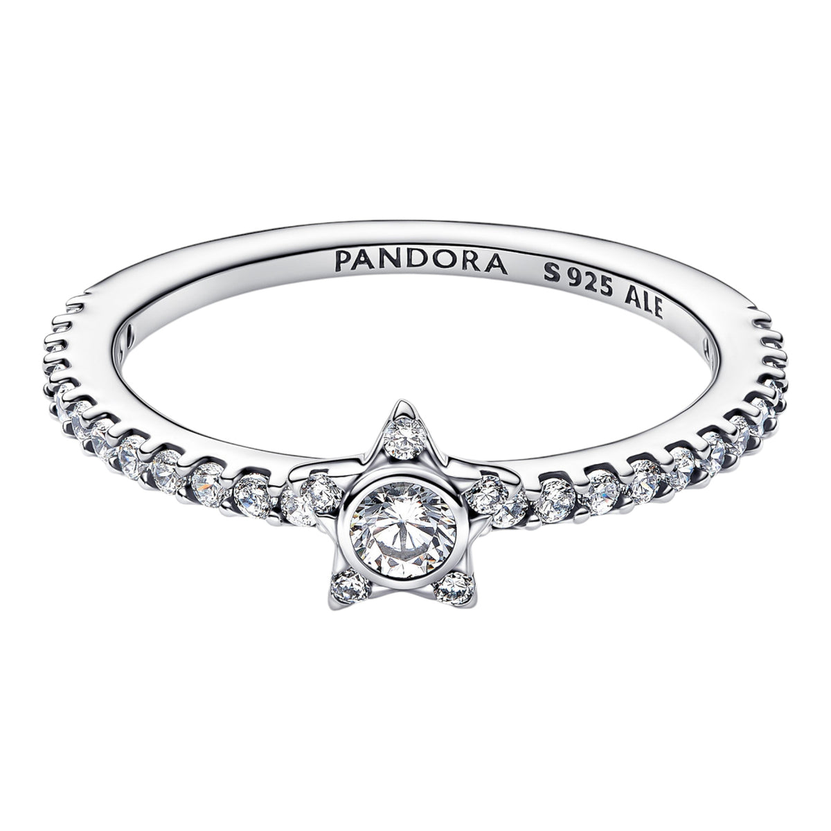 Ring mit Stern-Detail aus Zirkonia