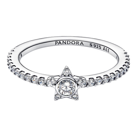 Ring mit Stern-Detail aus Zirkonia
