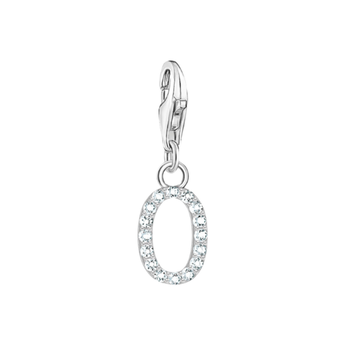 Charm-Anhänger Buchstabe O Silber