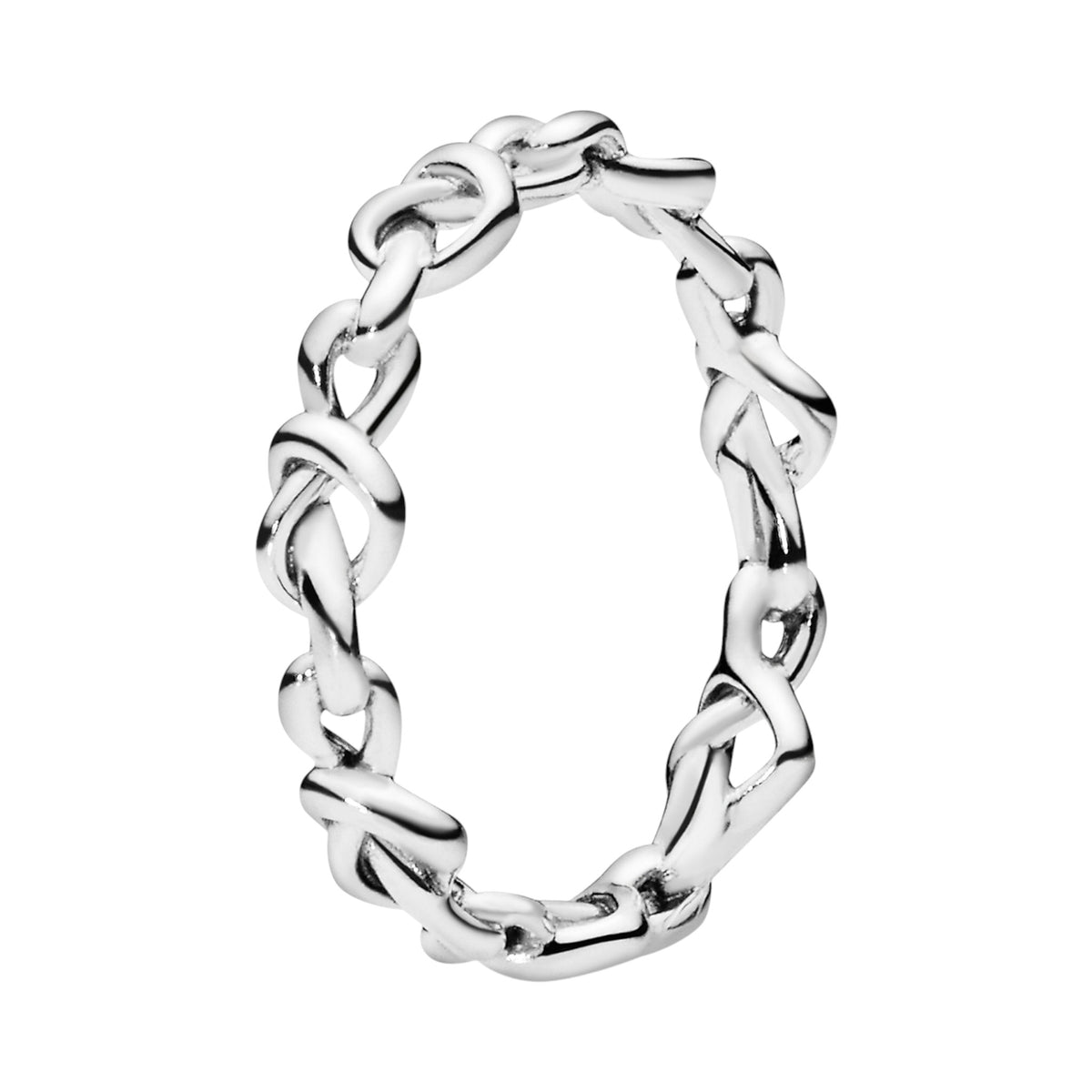 Ring verknotete Herzen Silber