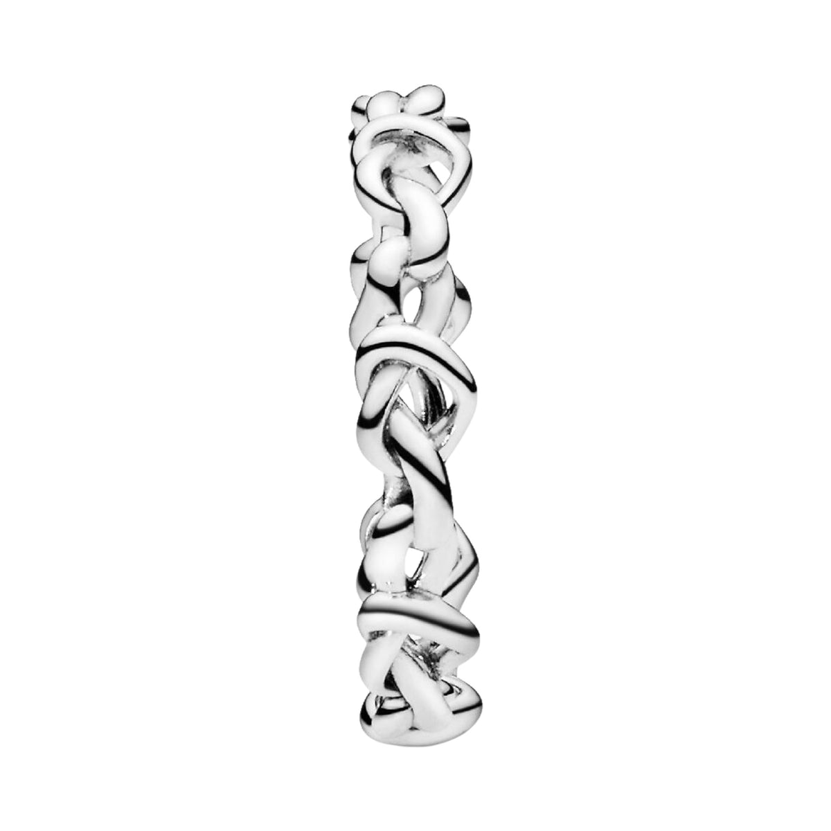Ring verknotete Herzen Silber