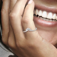 Ring mit Diadem aus Zirkonia