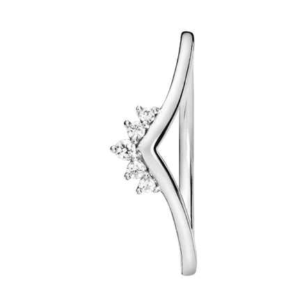 Ring mit Diadem aus Zirkonia