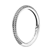 ME Ring Pavé Silber Zirkonia