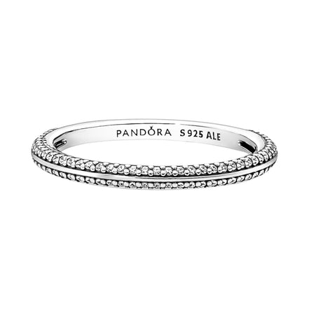 ME Ring Pavé Silber Zirkonia