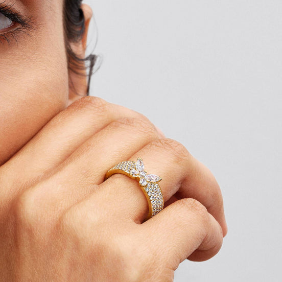 TIMELESS Ring Schmetterling goldfarben