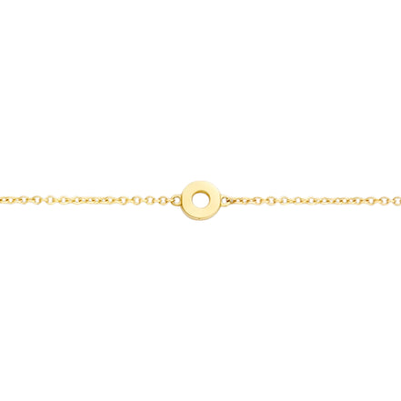 Armband aus 585er Gold mit ringförmigen Elementen
