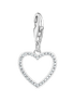 Charm Herz Zirkonia weiß