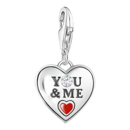 Charm Herz YOU & ME Silber