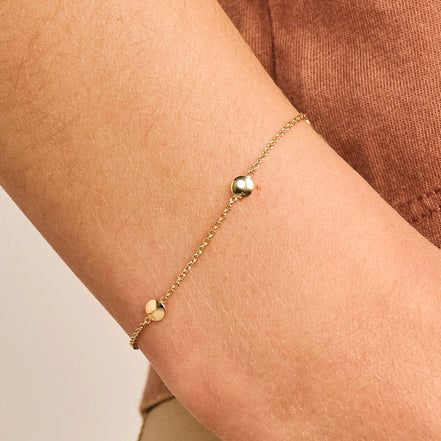 Armband aus 585er Gold mit runden Plättchen