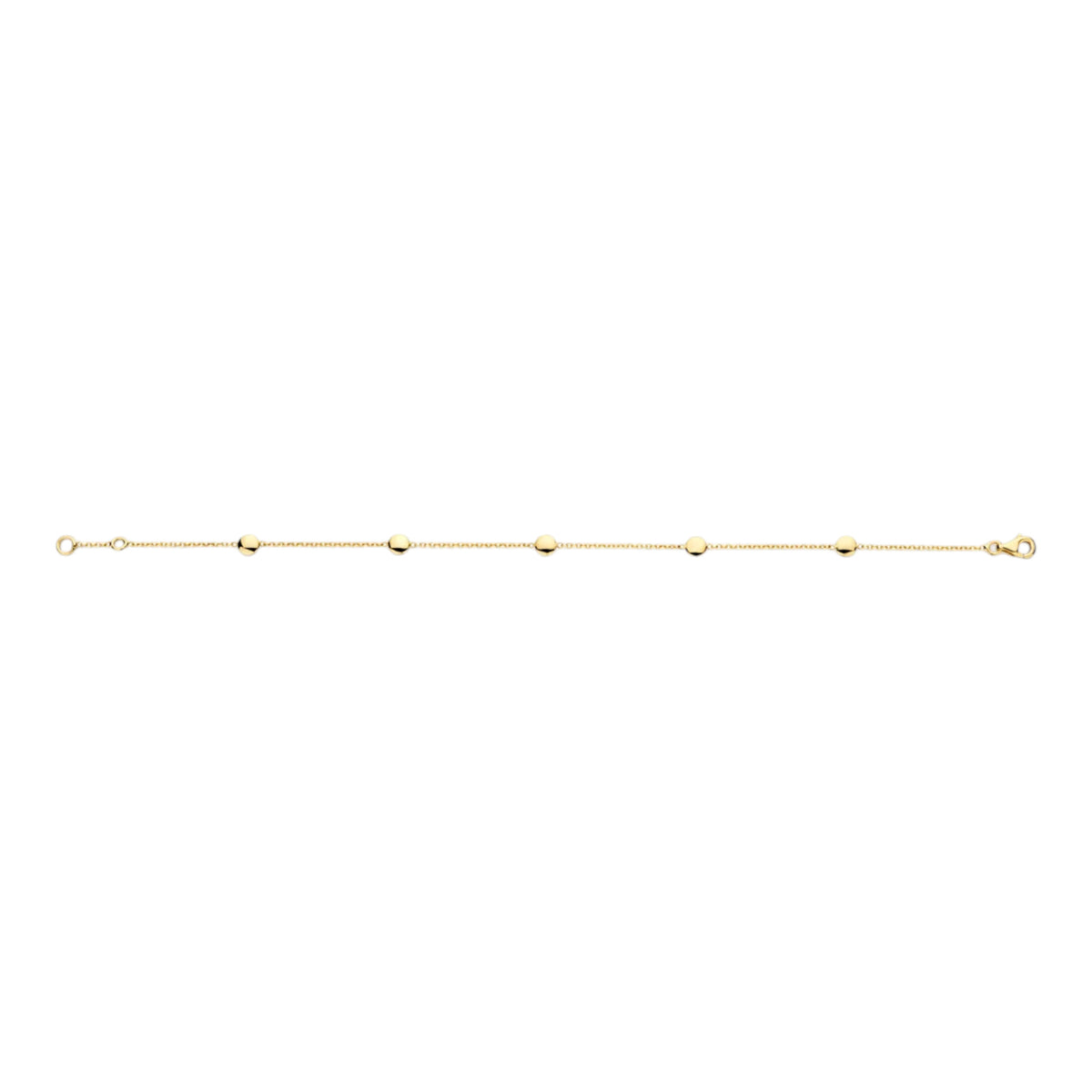 Armband aus 585er Gold mit runden Plättchen