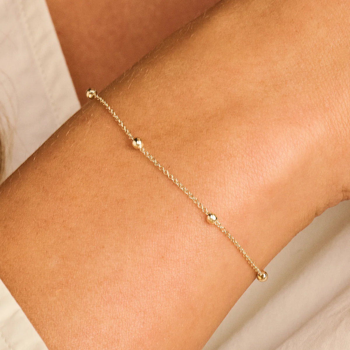 Armband aus 585er Gold mit Kugeln