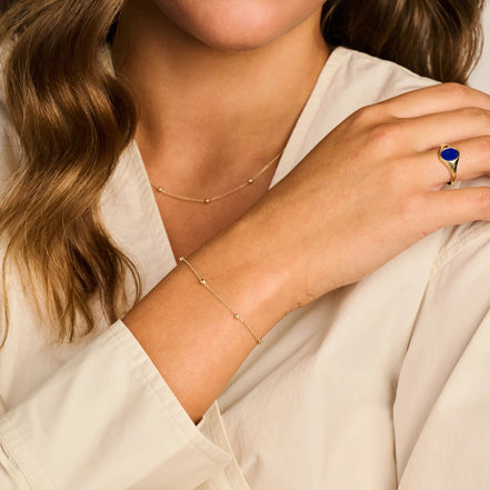 Armband aus 585er Gold mit Kugeln