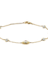 Armband aus 585er Gold mit Perlmutt und Zirkonia