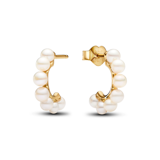 TIMELESS Creolen aus Perlen Gold