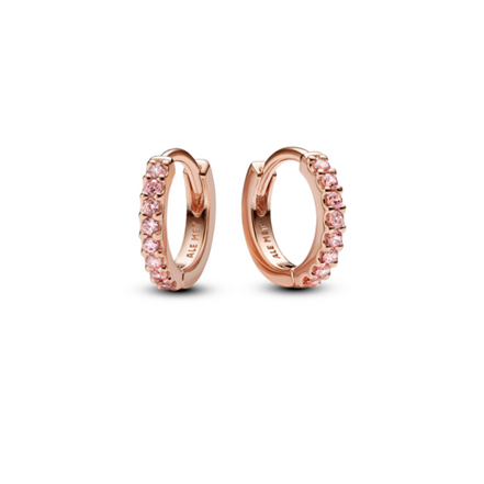 TIMELESS Creolen Zirkonia Rosévergoldet