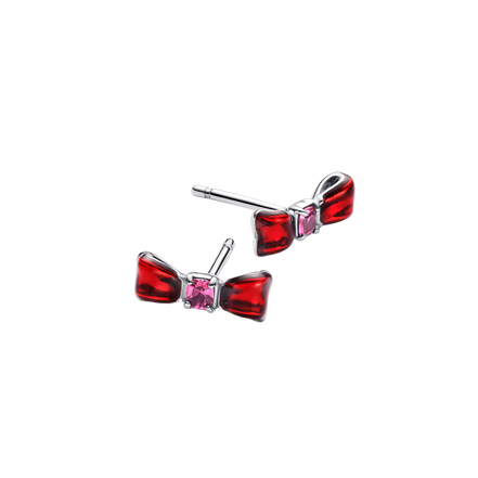 X DISNEY Ohrstecker rote Schleife