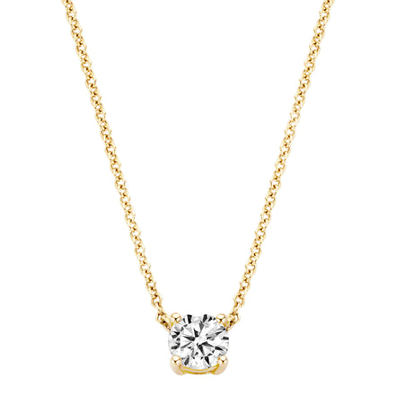 Halskette aus 585er Gold mit Zirkonia-Anhänger