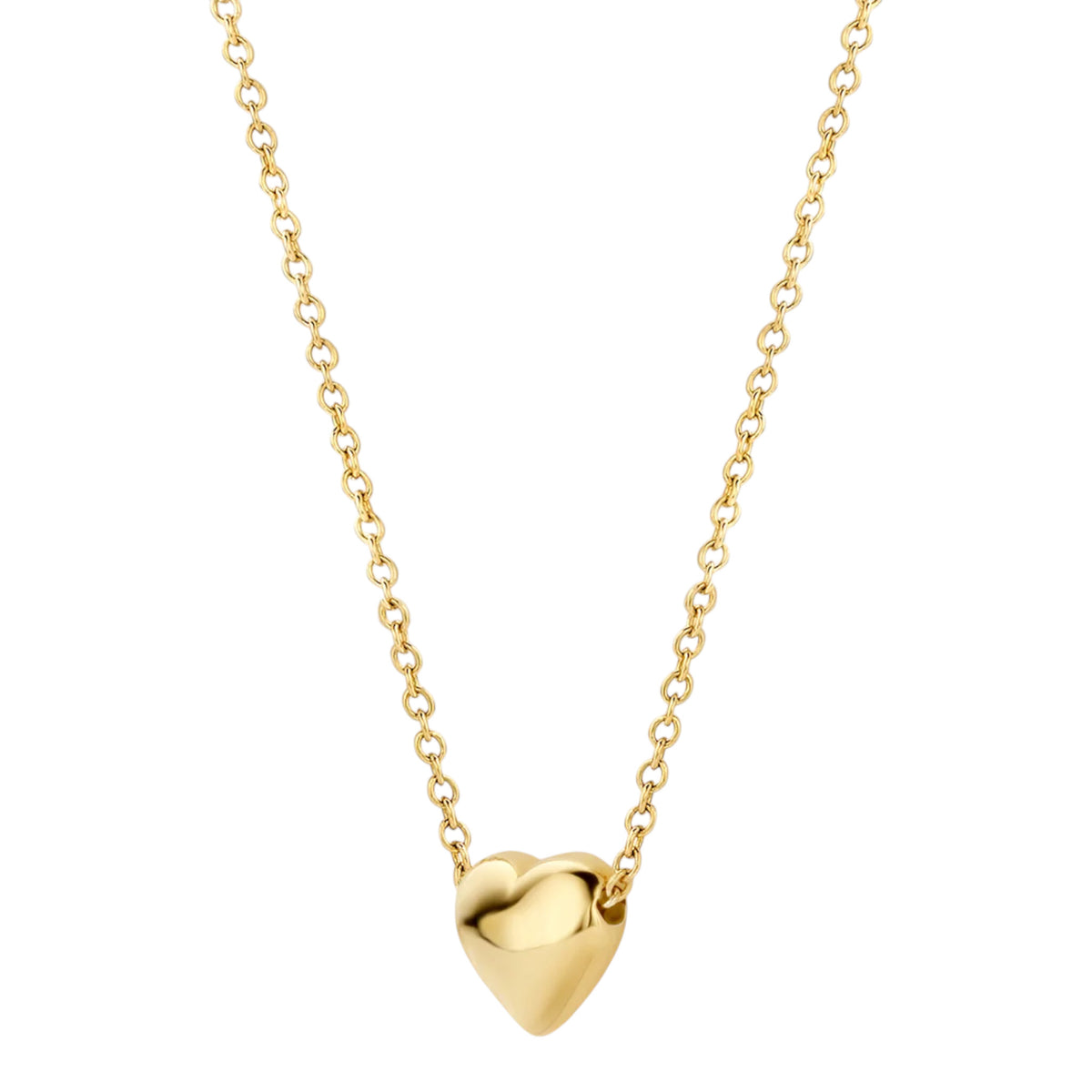 Halskette aus 595er Gold mit herzförmigem Anhänger