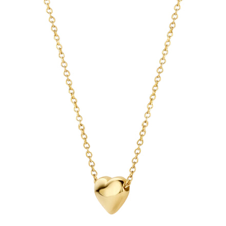 Halskette aus 595er Gold mit herzförmigem Anhänger