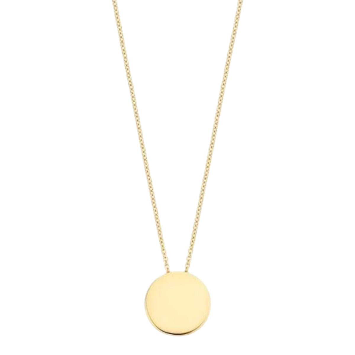 Halskette aus 585er Gold mit rundem Anhänger
