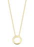 Halskette aus 585er Gold mit ringförmigem Anhänger