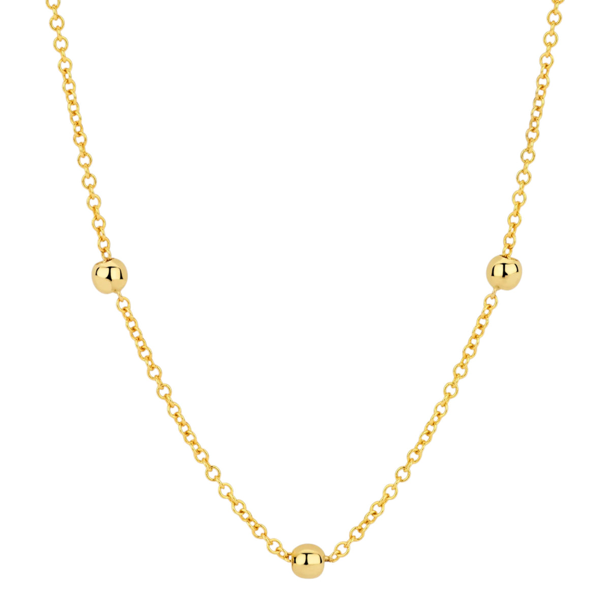 Halskette aus 585er Gold mit Kugeln