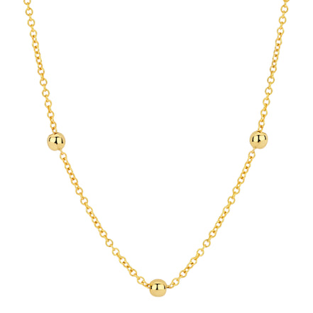 Halskette aus 585er Gold mit Kugeln