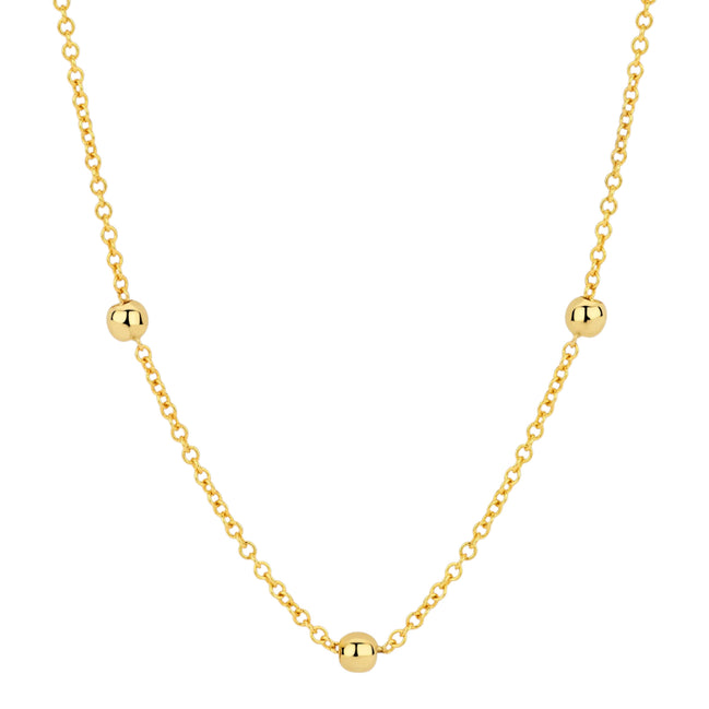 Halskette aus 585er Gold mit Kugeln
